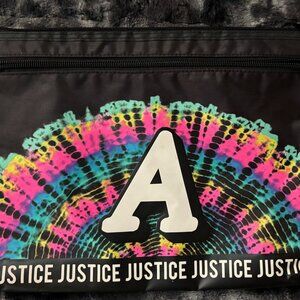 Justice Girls Tye Dye Beach  Bikini Bag Initial A